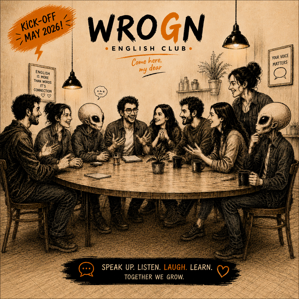 Academic WROGN discussion gathering visual